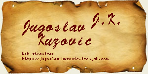 Jugoslav Kuzović vizit kartica
